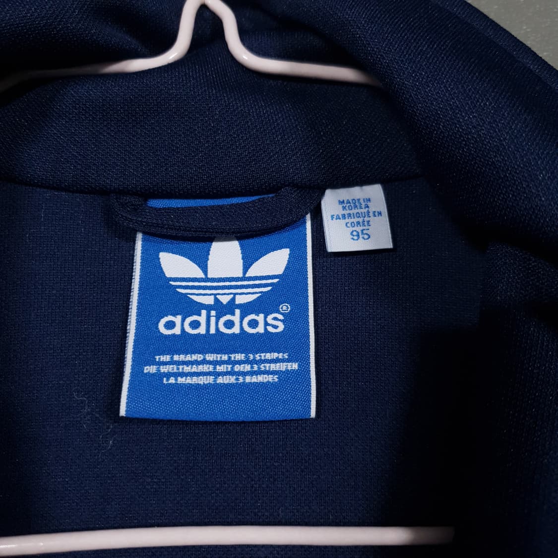 95 (M) 아디다스 유로파 파이어버드 트랙탑 져지 네이비 y2k 상품이미지6
