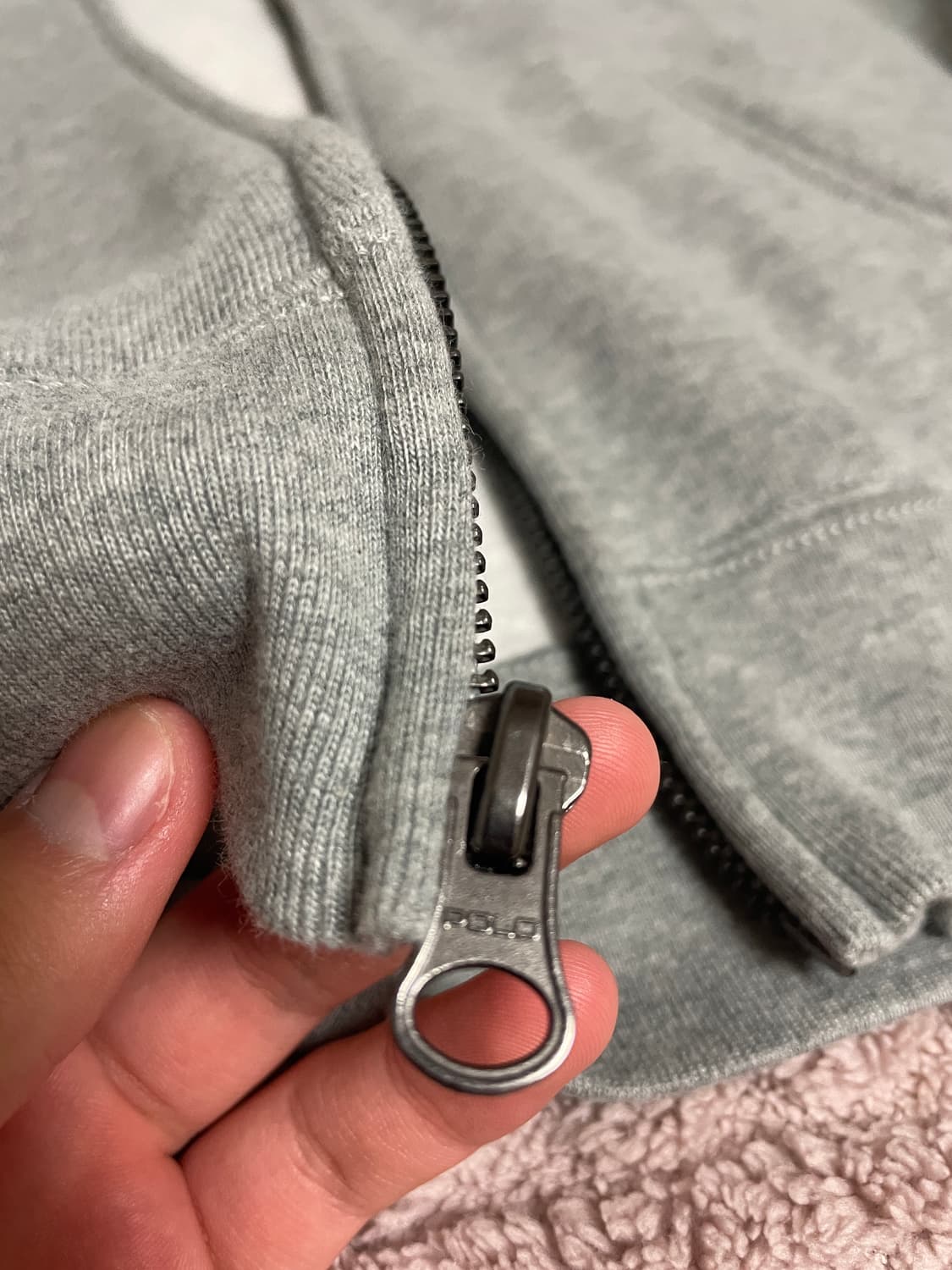 폴로 랄프로렌 후드집업 그레이M 상품이미지5