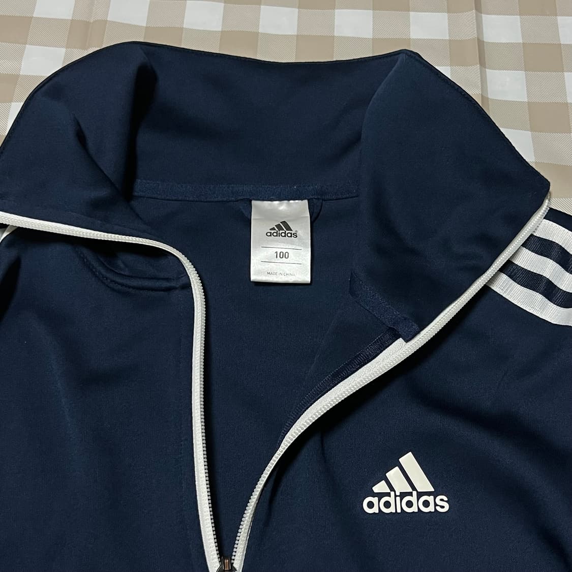 아디다스 네이비 져지 100 트랙탑 삼선 집업 트레이닝복 츄리닝 Y2K 상품이미지2