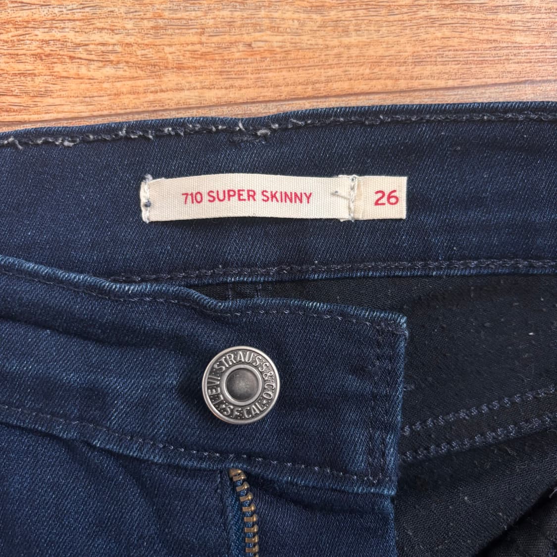 리바이스 710 청바지 슬림 26 슈퍼 스키니 데님 스판 레깅스  상품이미지7