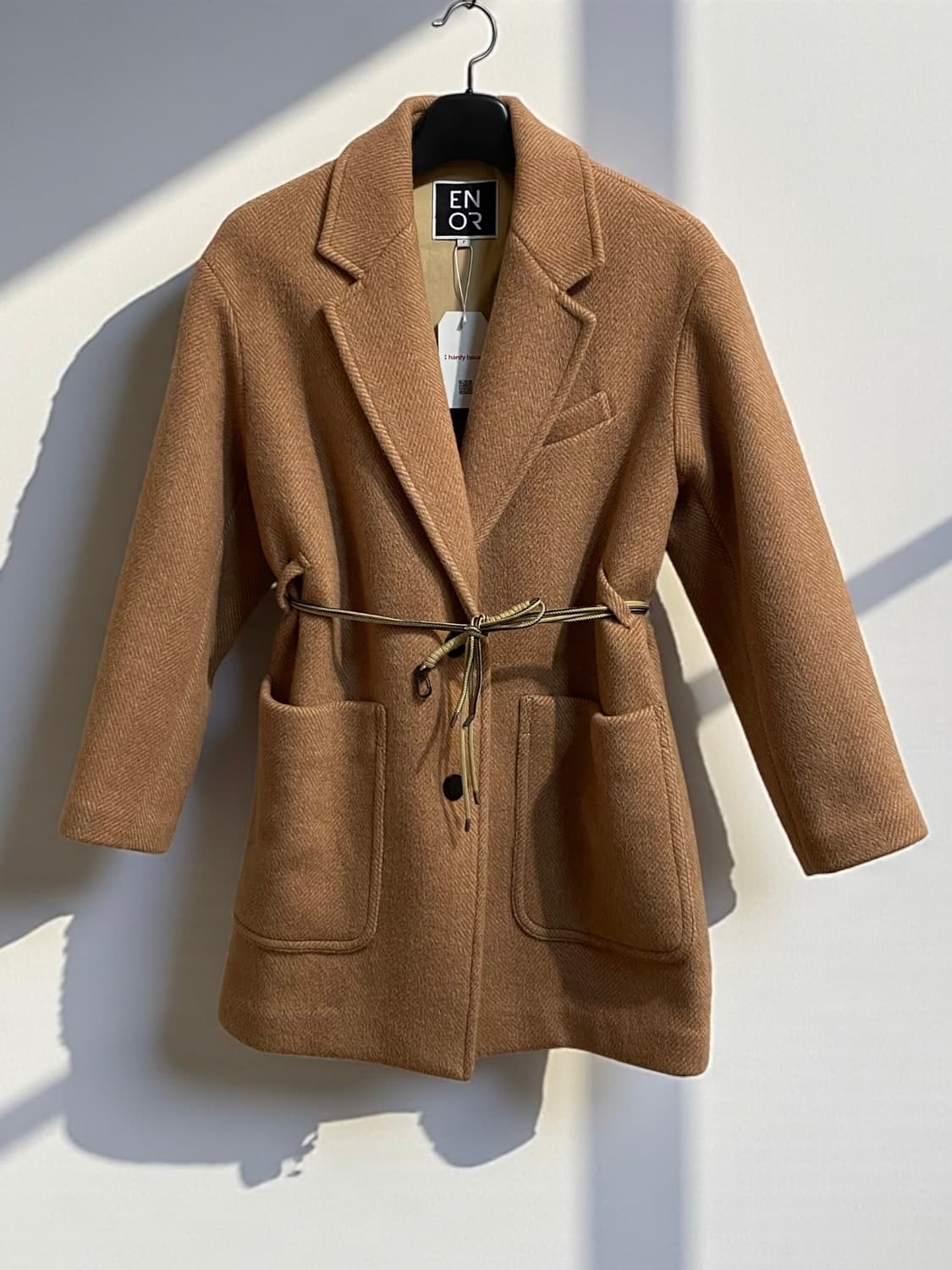 엔오르 울 테일러드 벨티드 코트 상품이미지1