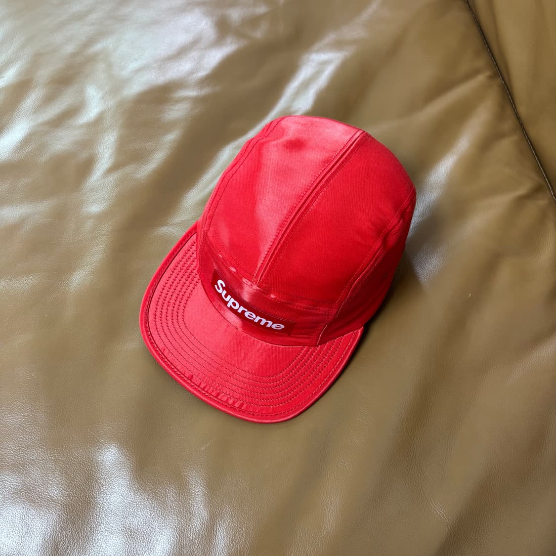 Supreme 슈프림 실크 레드 캠프캡 모자 (Silk Red) 상품이미지5