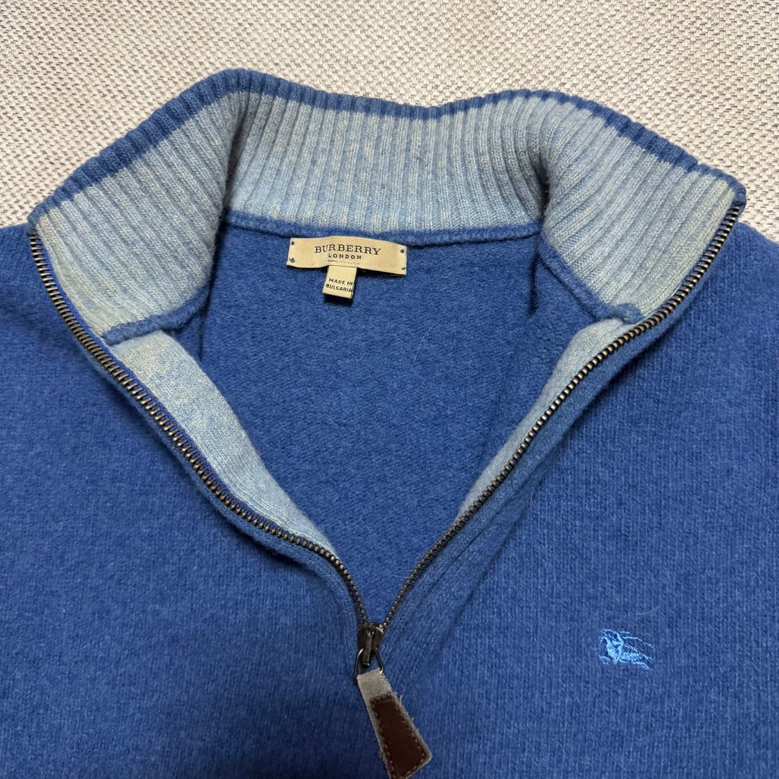 버버리 빈티지 하프집업 니트 상품이미지3