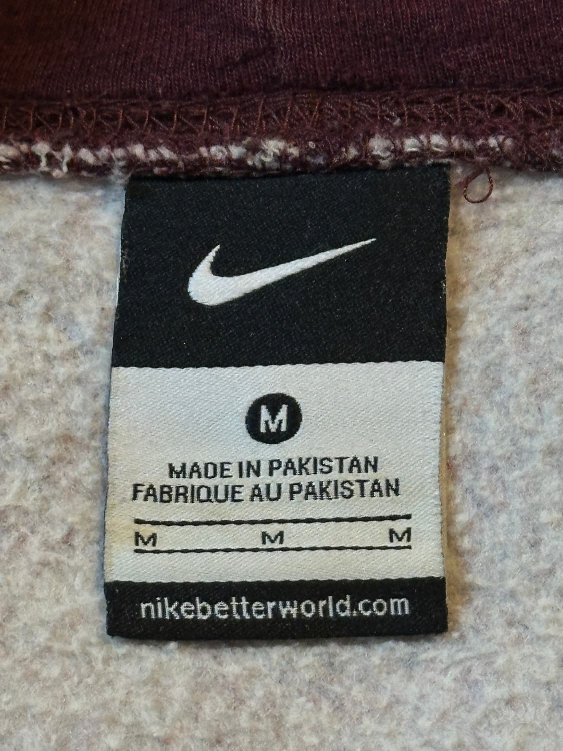 나이키 NIKE 스우시 후드티 버건디 상품이미지5