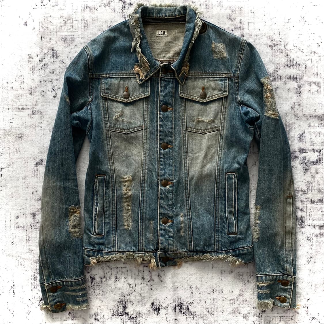 L.G.B. 디스트로이드 데님 자켓 상품이미지1