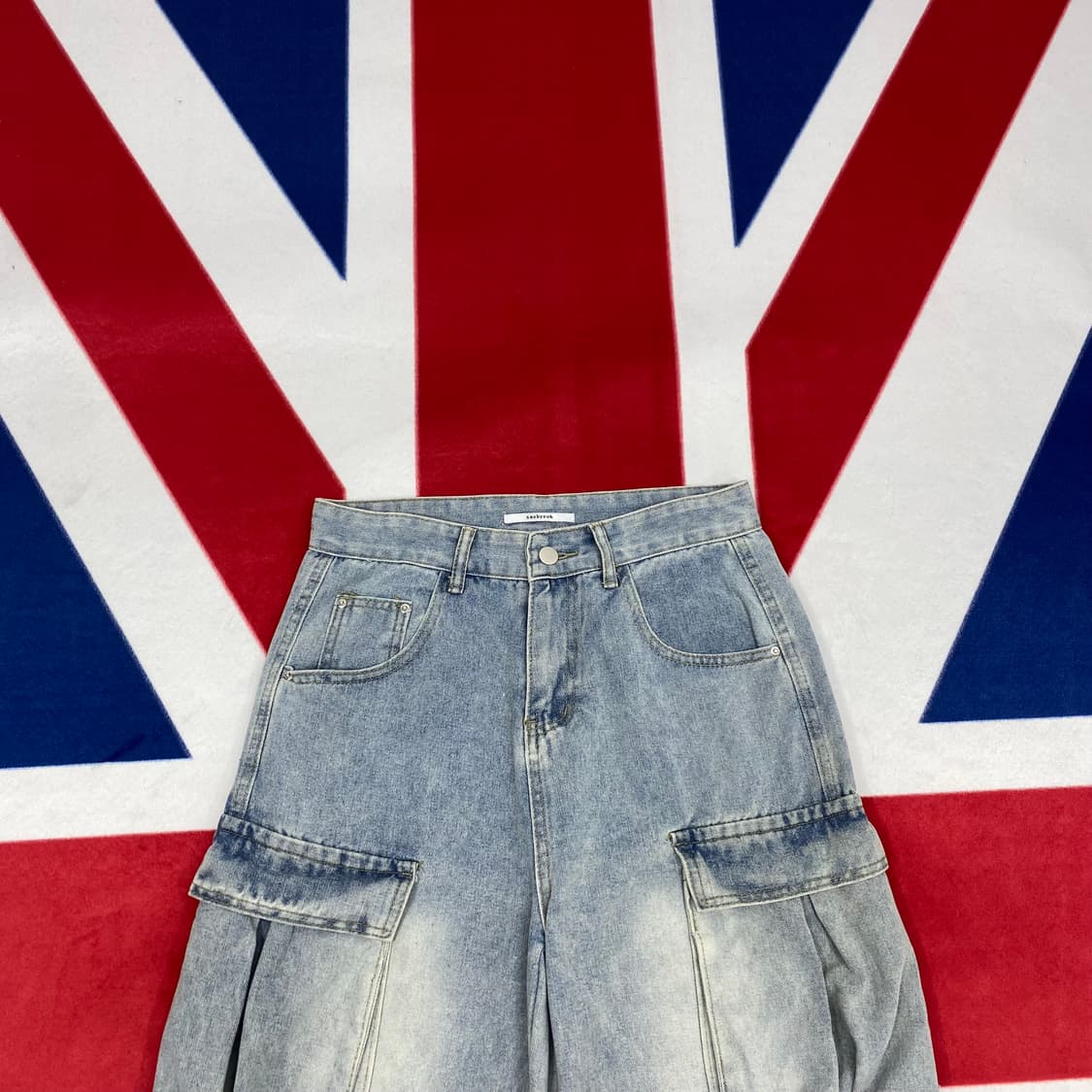 멀티포켓 와이드 카고바지 여성 L 상품이미지2