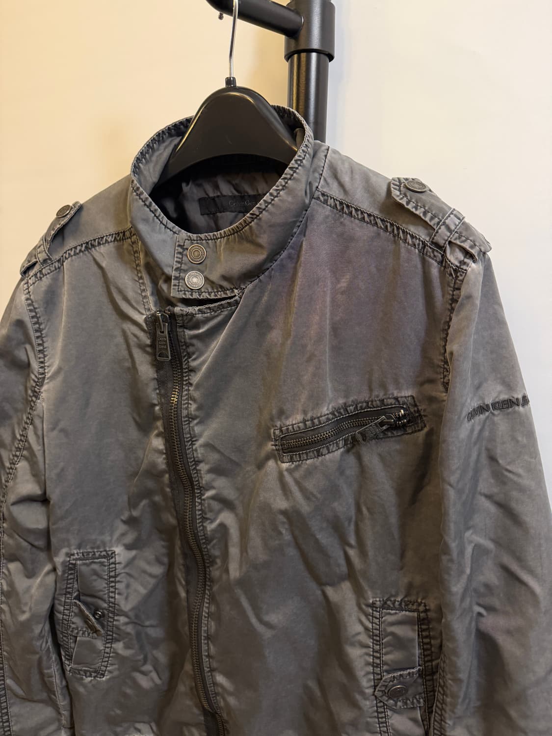 CK 빈티지 사선 워싱 자켓 상품이미지6