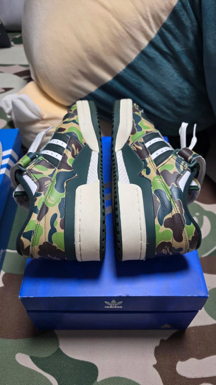 265 베이프 아디다스 포럼 로우 그린 카모  BAPE adidas 상품이미지6