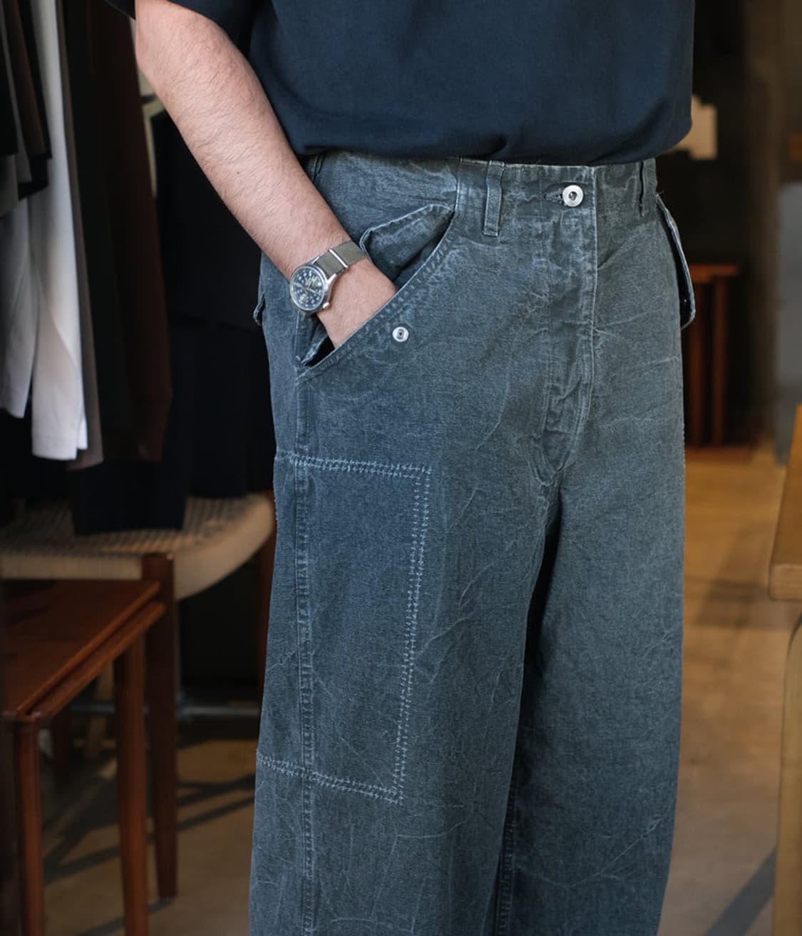 a.presse M-51 Custom Pants olive 상품이미지2