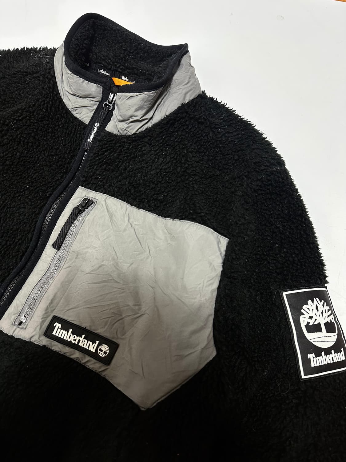 팀버랜드 블랙 쉐르파 플리스 자켓 상품이미지3