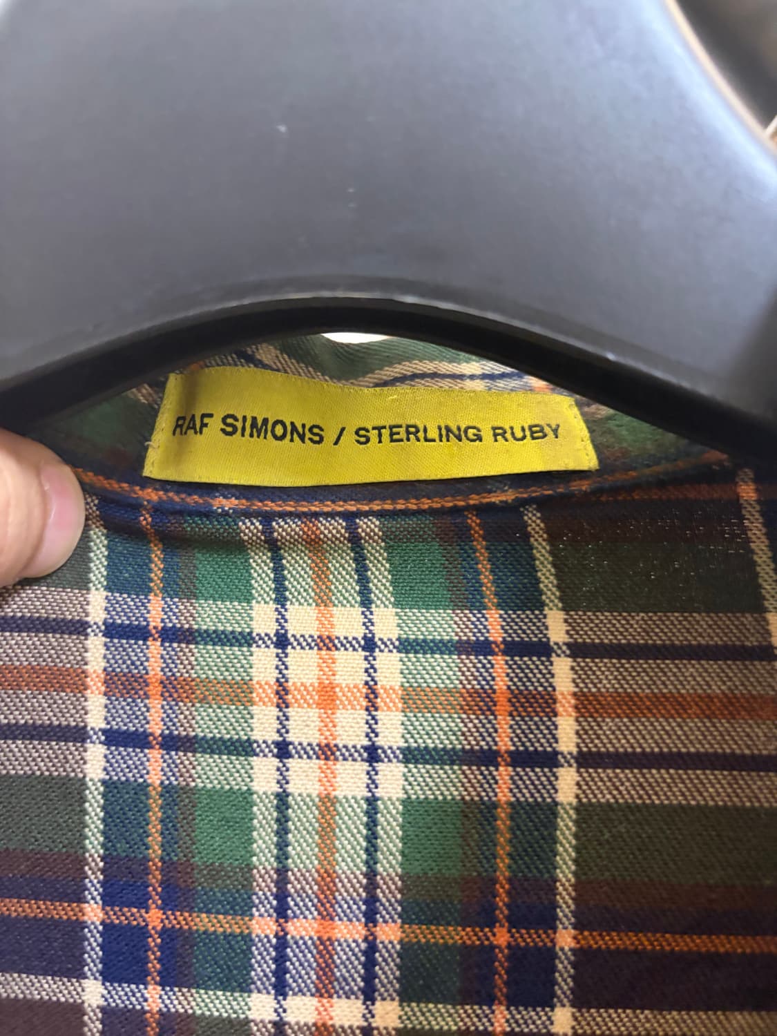 라프시몬스 x 스털링 루비 체크 셔츠 상품이미지2
