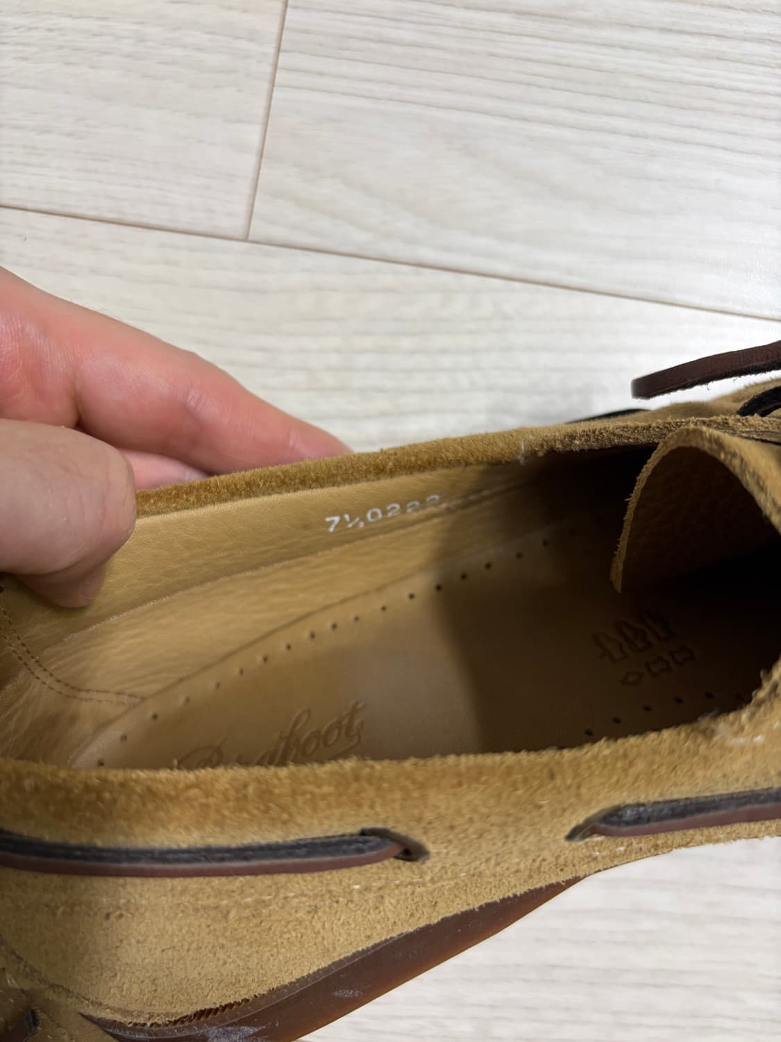 파라부트 바스 스웨이드 보트 슈즈 상품이미지5