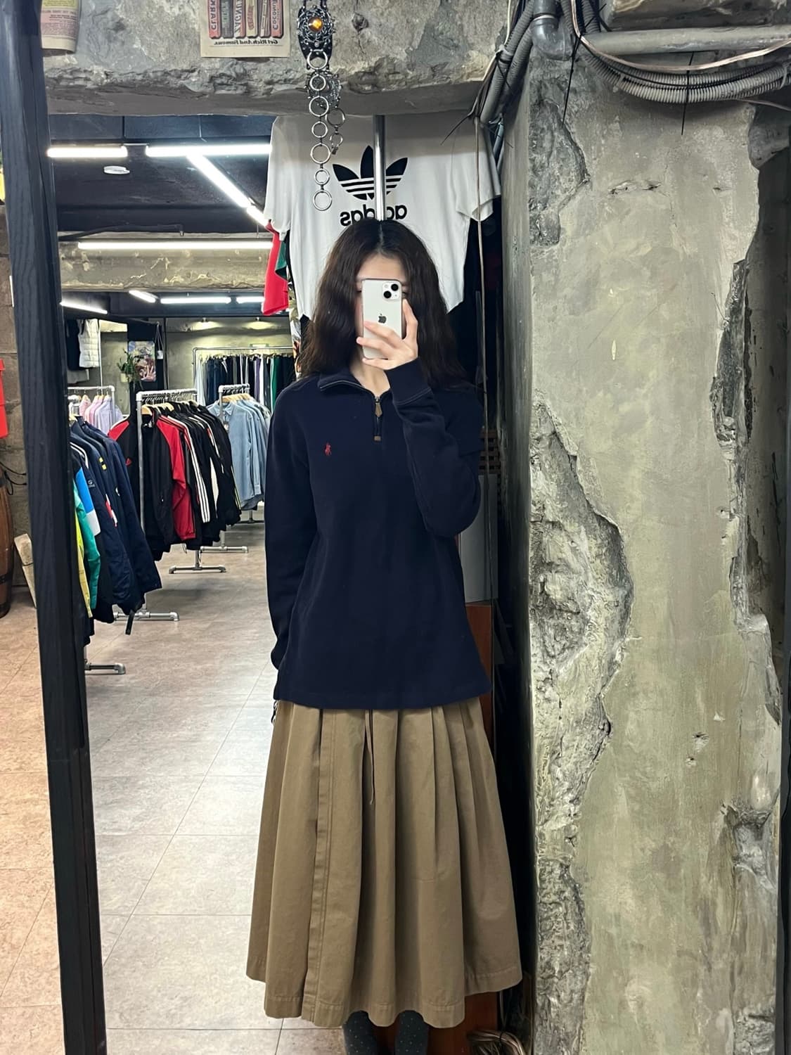 폴로 랄프로렌 반집업 니트 네이비 S #csz2671 상품이미지2