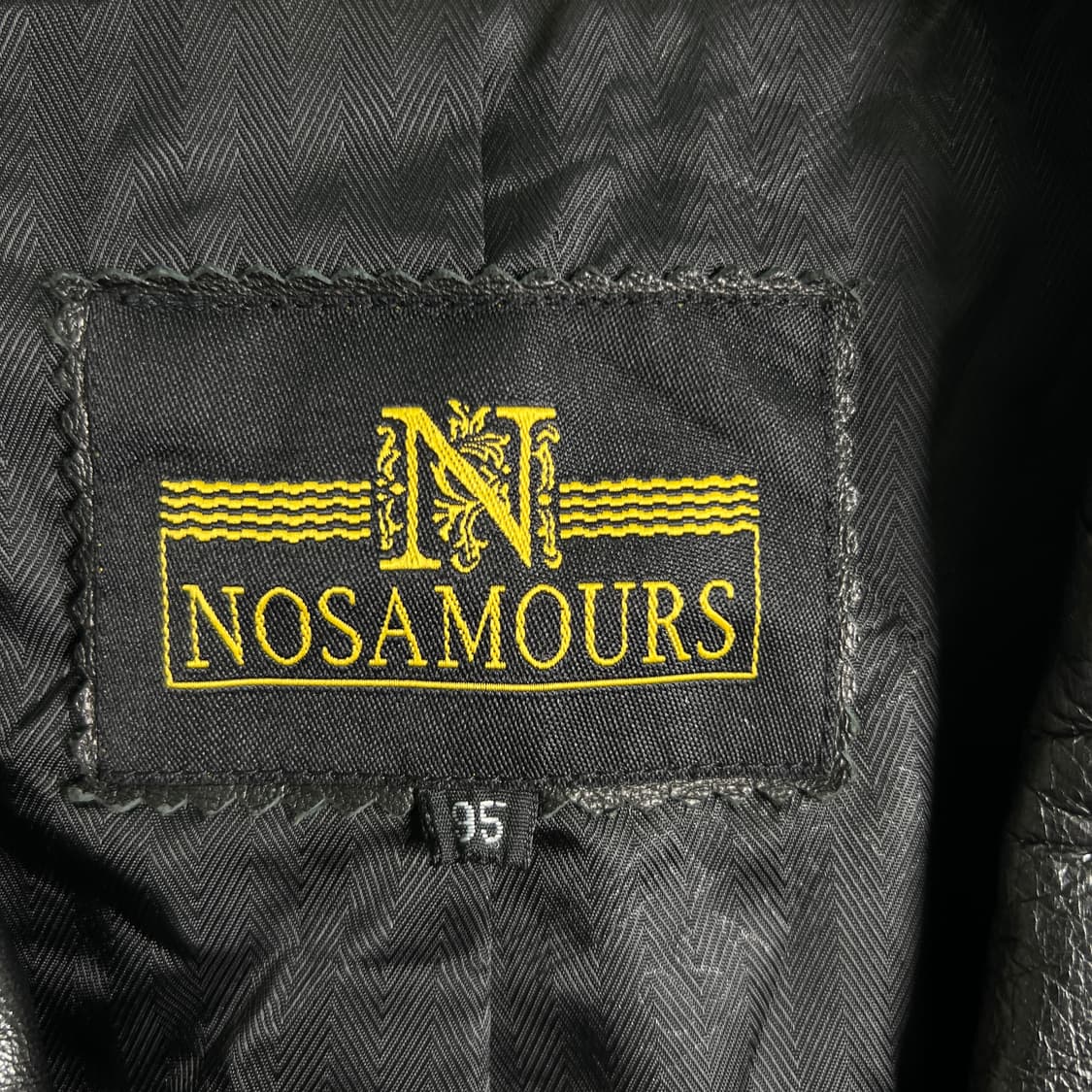 VTG 빈티지 블랙 싱글 레더 블레이저 95 상품이미지3