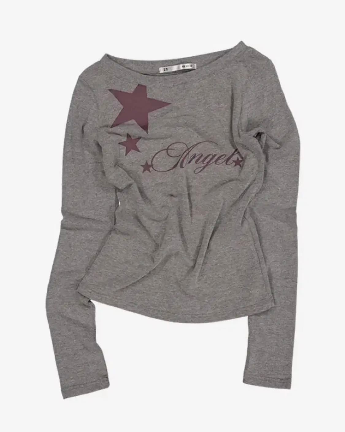 셋업이엑스이 ANGEL BOATNECK TOP / GRAY 상품이미지1