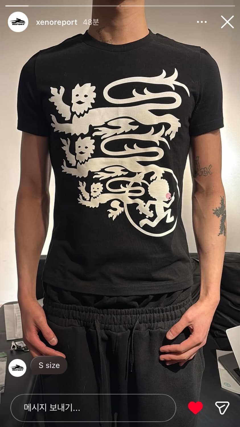 제노리포트 dragon 반팔티 팔아요 상품이미지1