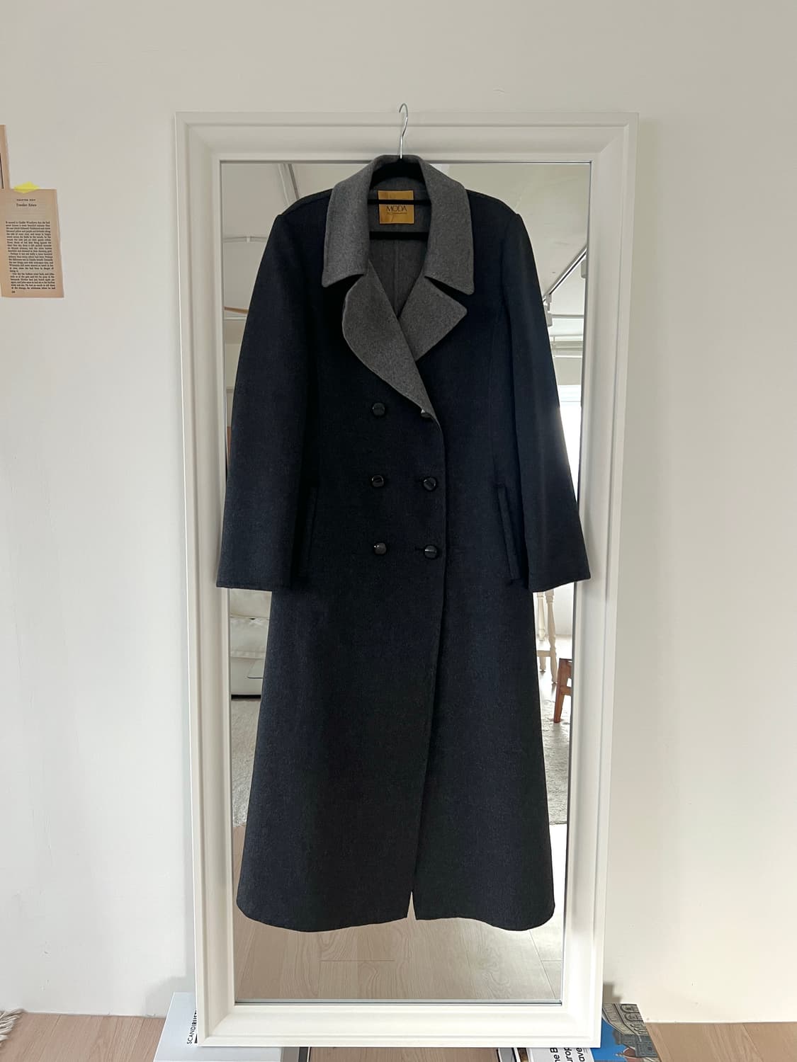 빈티지 캐시미어 100% 더블페이스 롱 코트 상품이미지4