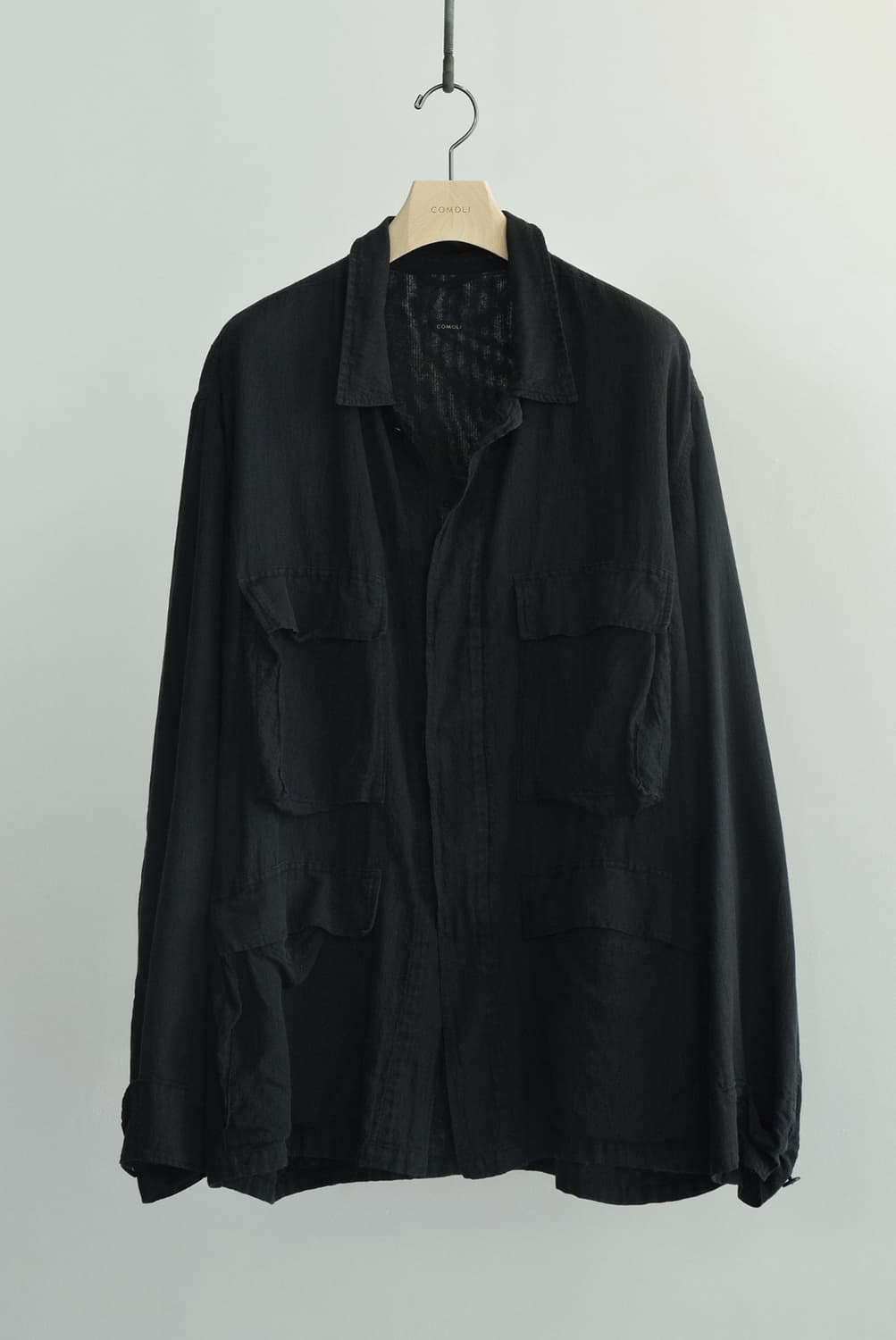 26ss 코모리 코튼실크 B.D.U Fade Black 상품이미지2