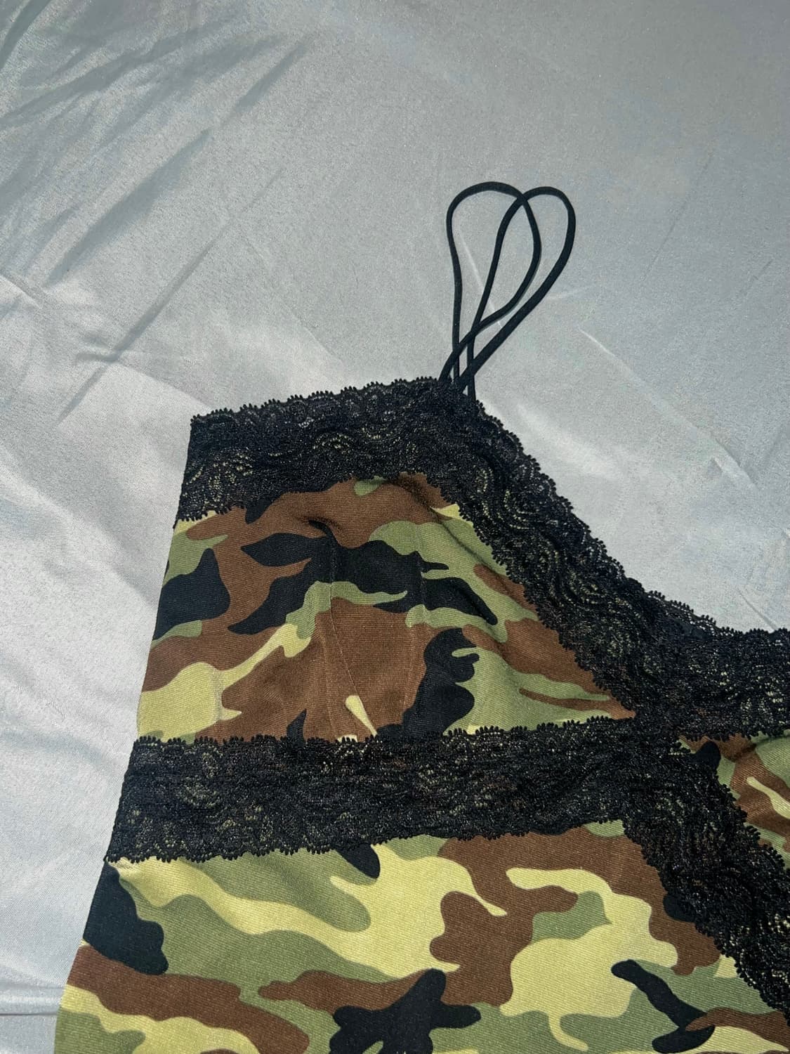 ✨vintage khaki camo pattern sleeveless✨ 상품이미지4