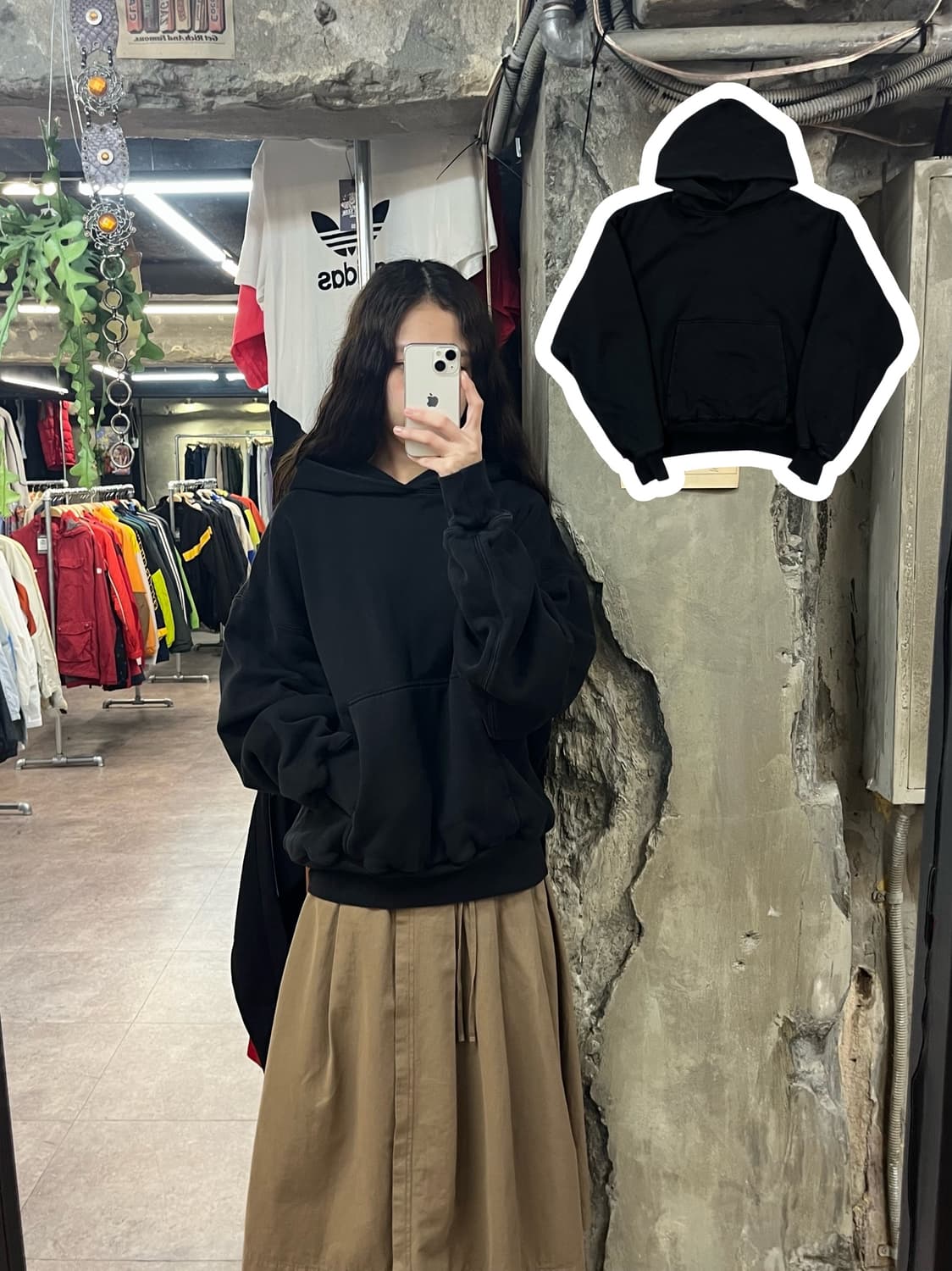 이지 YZY 후드티 블랙 L #csz1754 상품이미지1