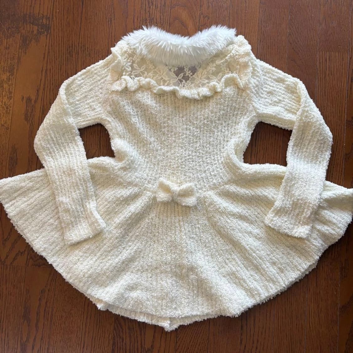 리즈리사 히메갸루 달천깔 니트 원피스 라떼갸루 히메카지 상품이미지4