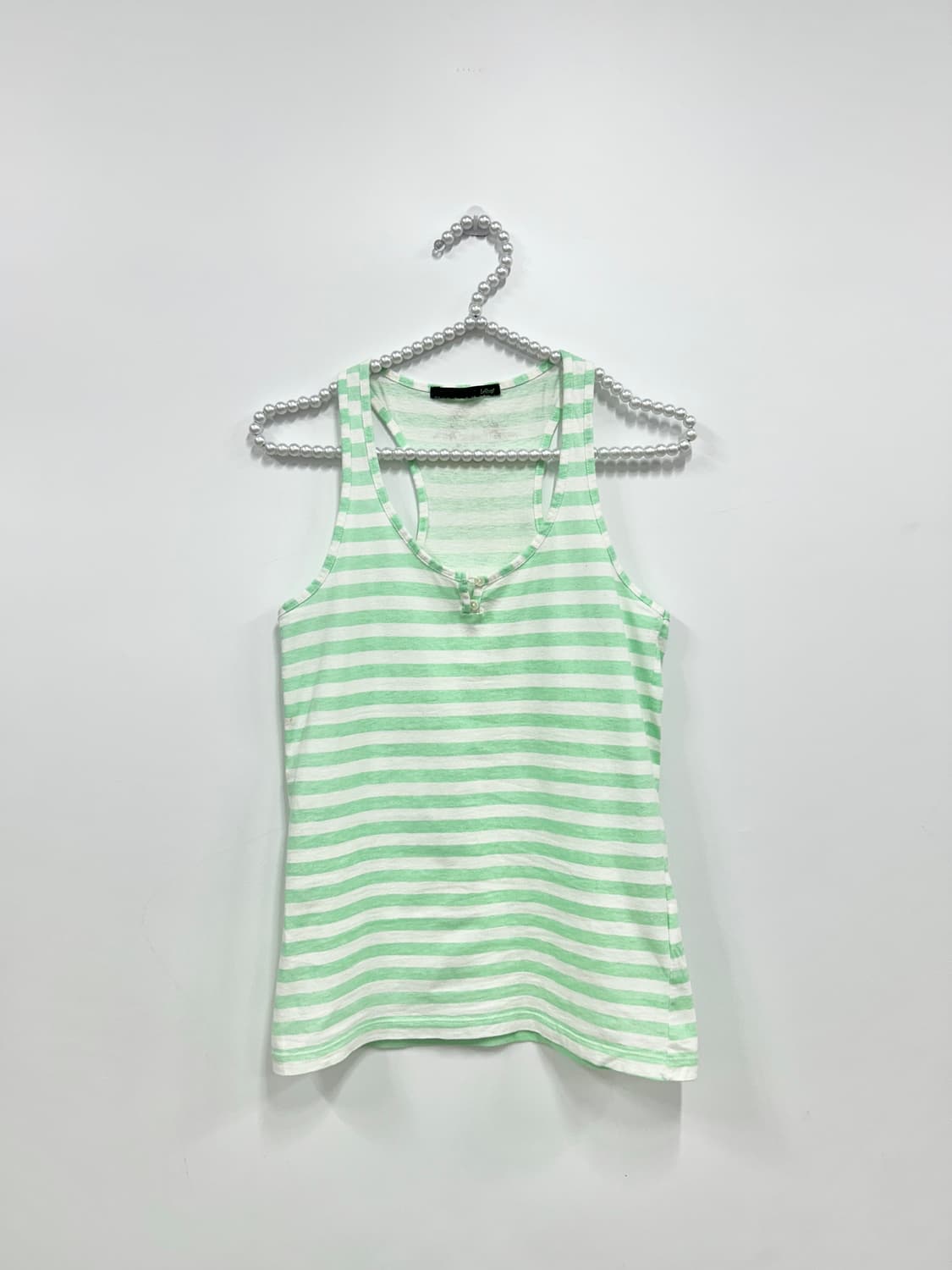 [LeShop] 갸루 스트라이프 레이서백 슬리브리스 상품이미지3