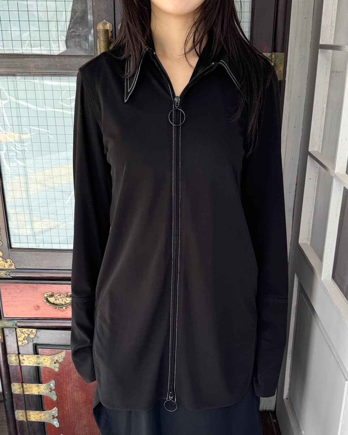 요지 야마모토 YS 집업 셔츠 상품이미지1