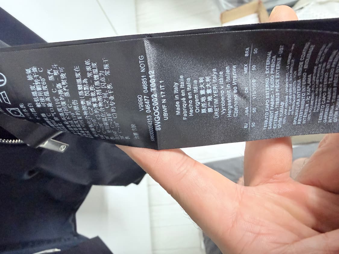 조르지오 아르마니 울 방수 레인 코트/50(105~) 상품이미지7