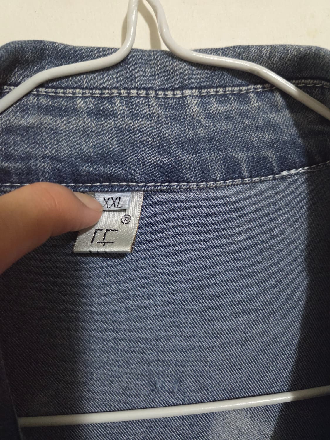 XXL 파란색 데님 롱 자켓 상품이미지3