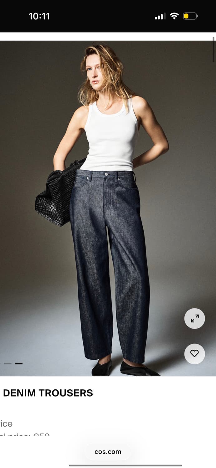 COS 배럴 레그 트라우저 데님진  상품이미지2
