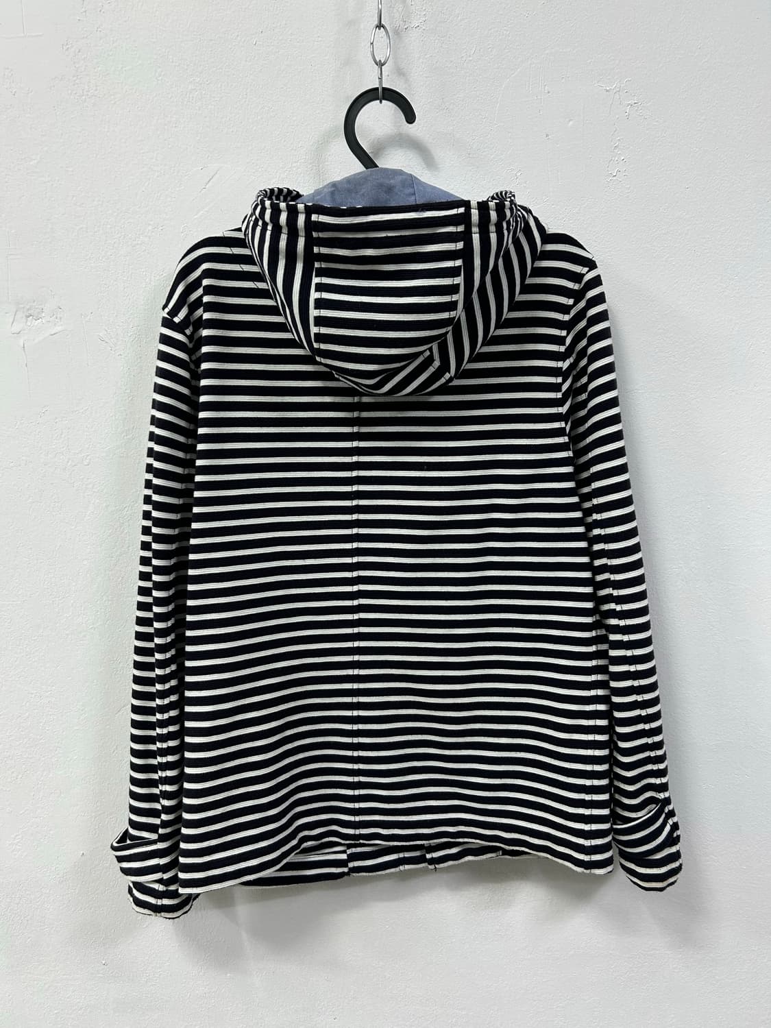 네이비 스트라이프 후드집업 상품이미지6