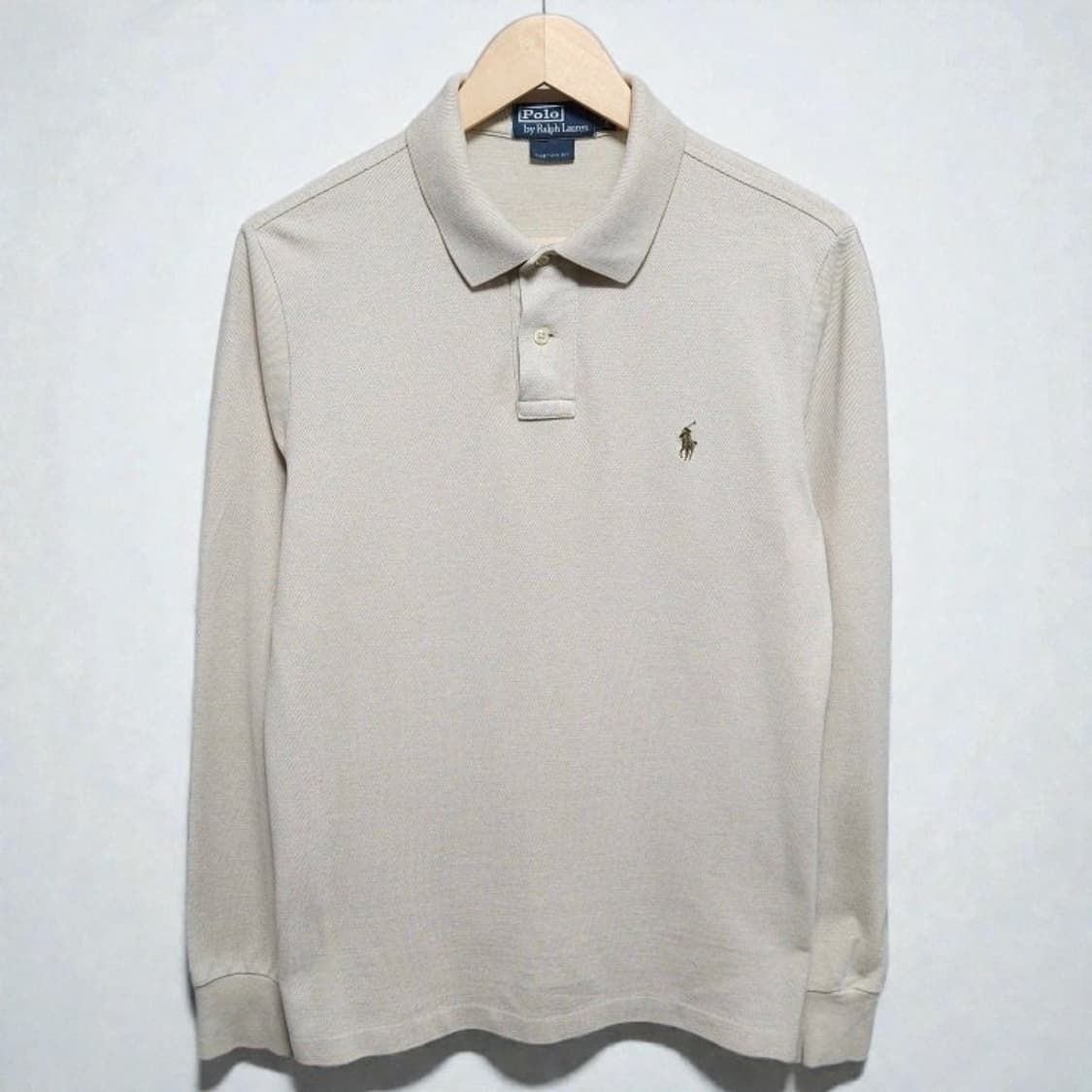 100)Polo 폴로 랄프로렌 긴팔 카라티 아이보리 상품이미지1