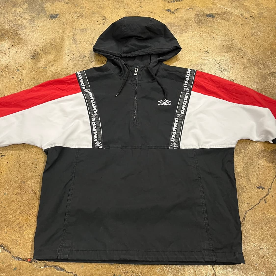 [정품/105] 엄브로 USB 컬러블록 아노락 바람막이 자켓 b14 상품이미지3