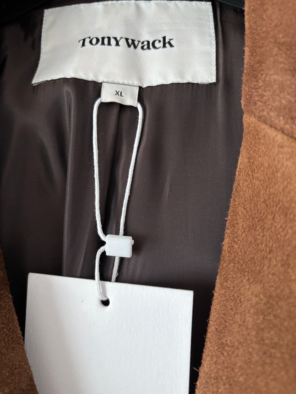 [XL] 토니웩 스웨이드 테일러드 자켓 카멜 상품이미지9