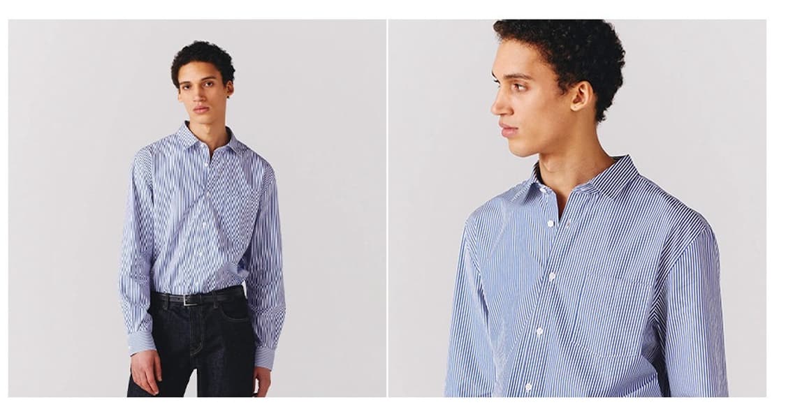 지오다노 포를린 스트라이프 남성셔츠 XL 새상품 상품이미지3