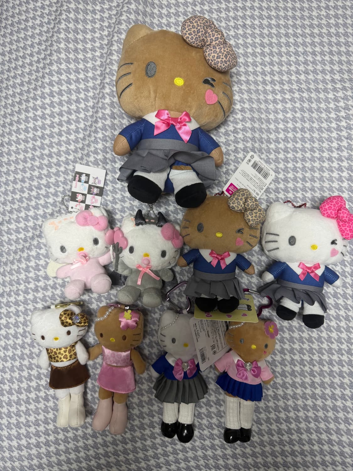 키티 키링 인형 교복 갸루 롱다리 상품이미지1