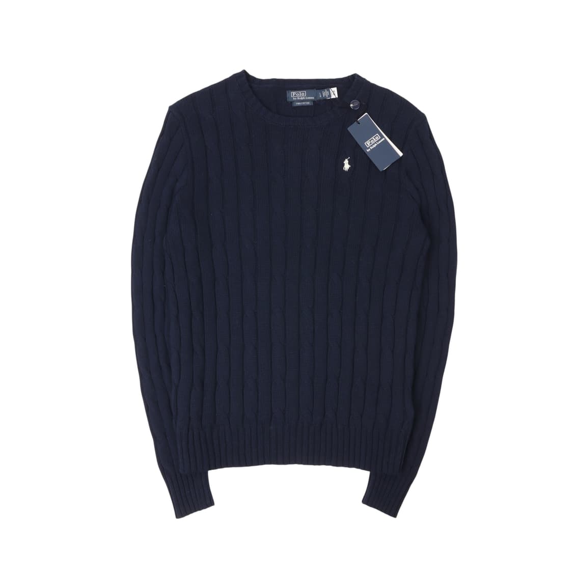 폴로 랄프로렌 신형 QR 네이비 케이블 니트 상품이미지1
