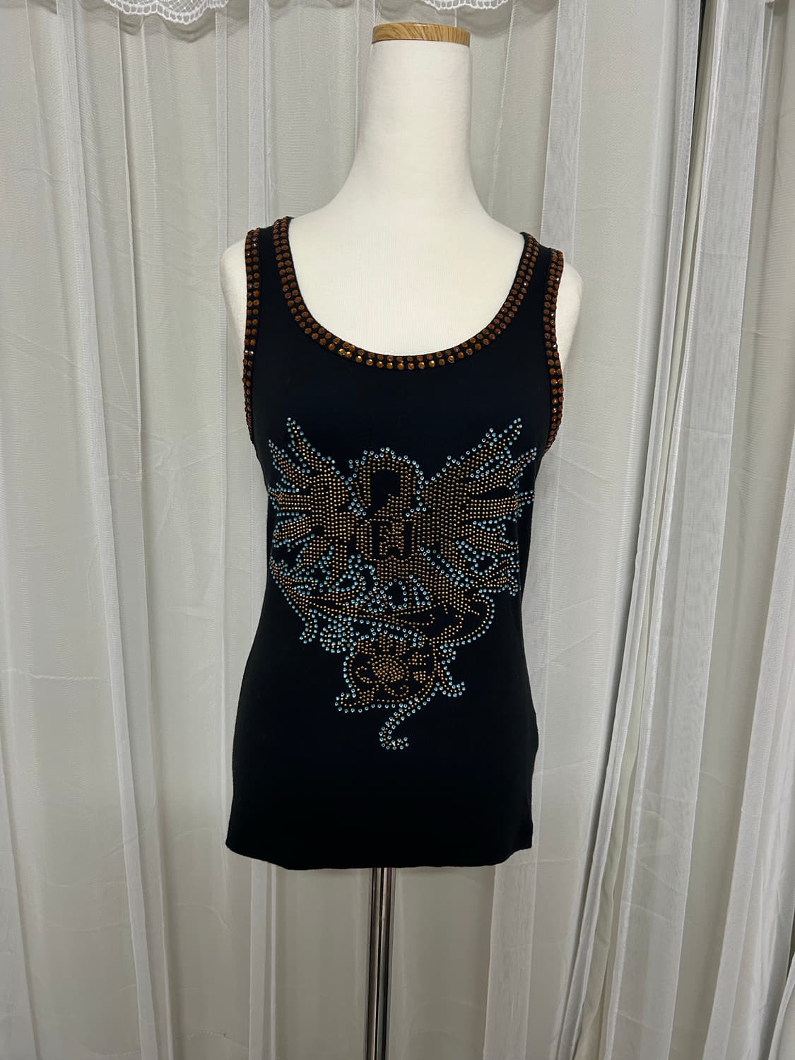 Drop kick store 오리엔탈 레오파드 오네갸루 슬리브리스 상품이미지1