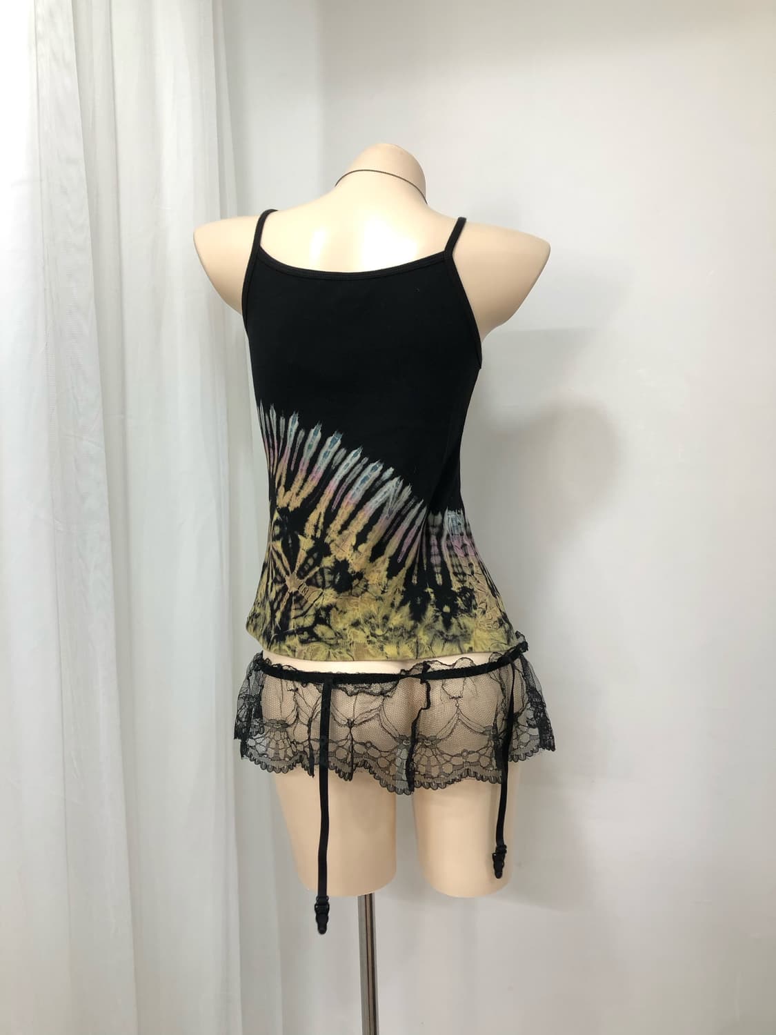 tie dye pattern ribbed sleeveless  상품이미지2