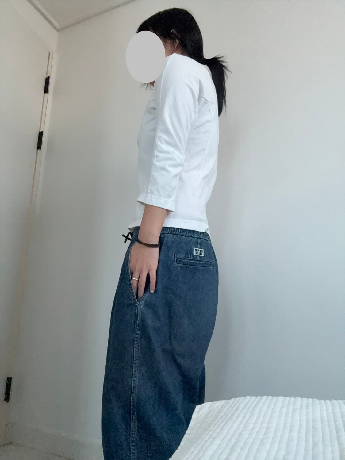 꼼데가르송 긴팔 티셔츠 7부 (착샷o) 상품이미지4