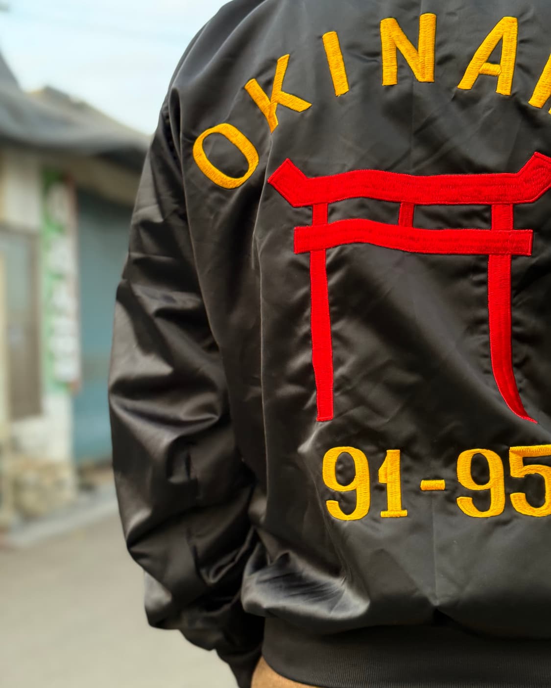 90s 미스터P's 썸띵스페셜 91-95 오키나와 수베니어 자켓 XL 상품이미지9