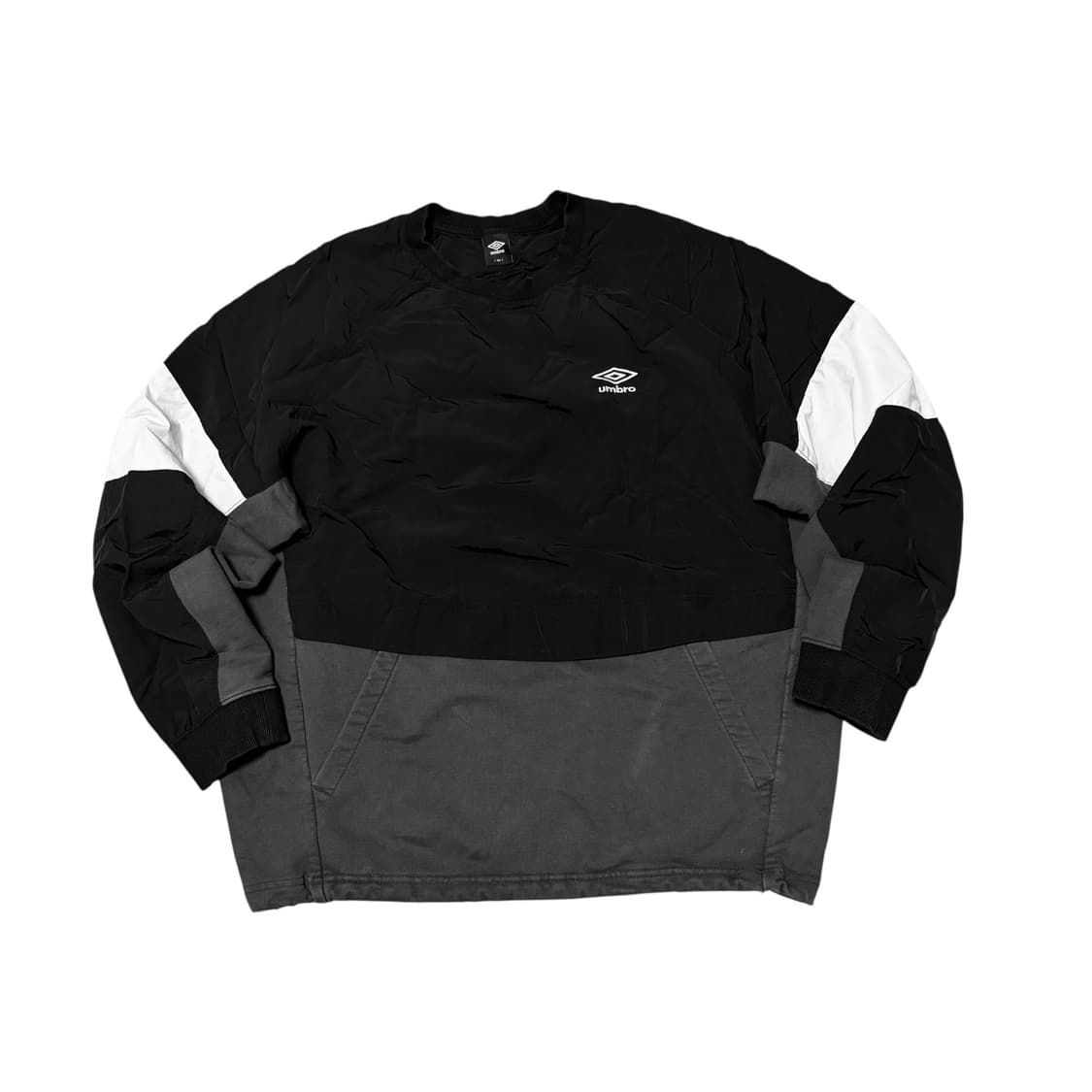 엄브로 컬러블럭 오버핏 아노락 맨투맨 상품이미지1