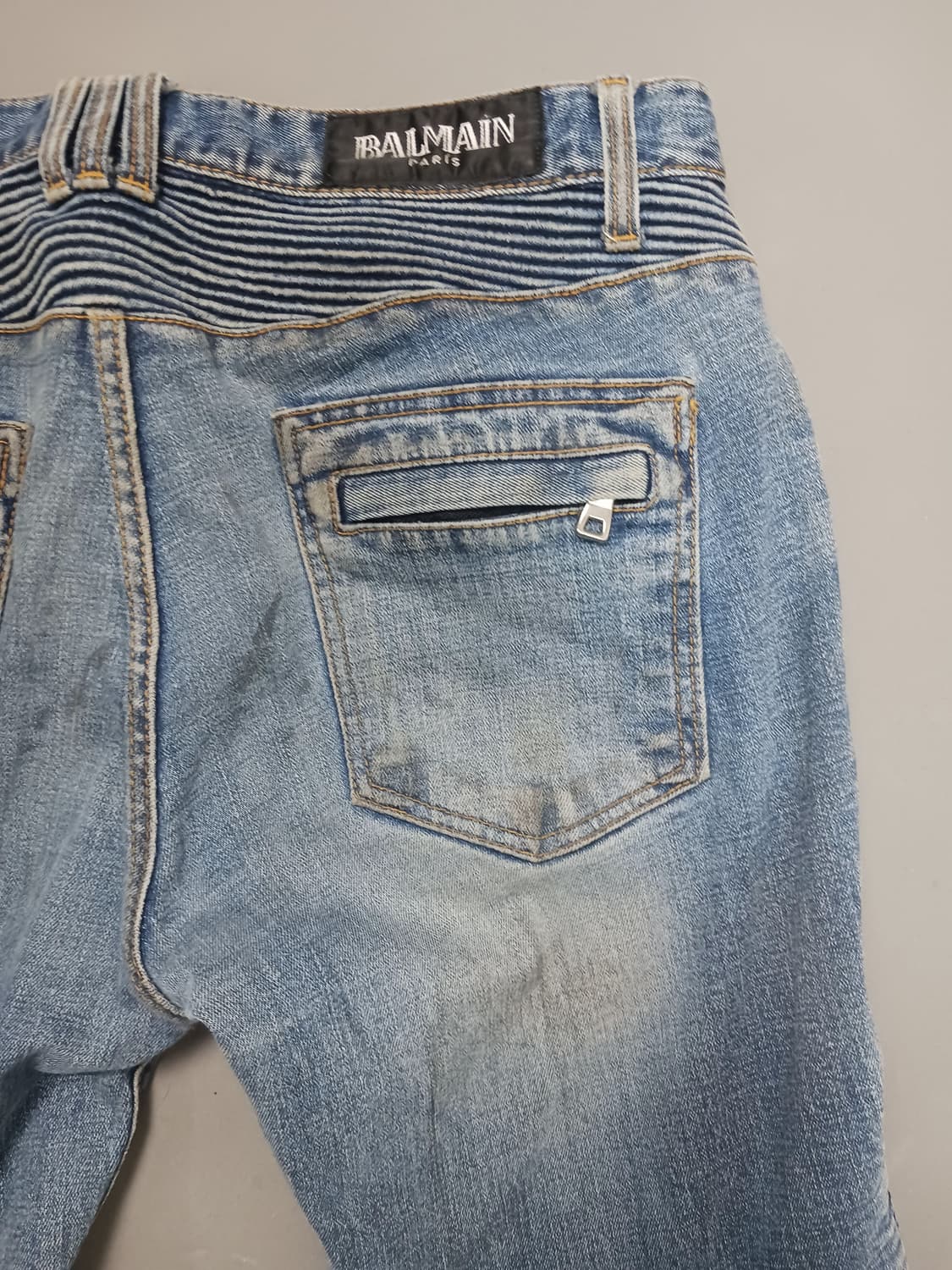 [35] 발망 더티 오일 워싱 바이커진 청바지 상품이미지9