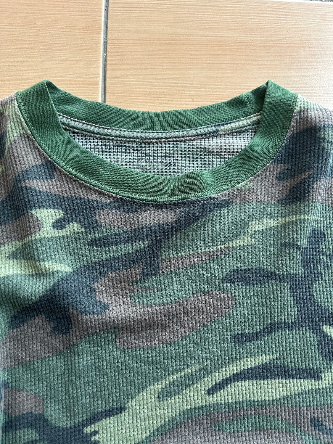90’s Woodland camo waffle Tee 상품이미지2
