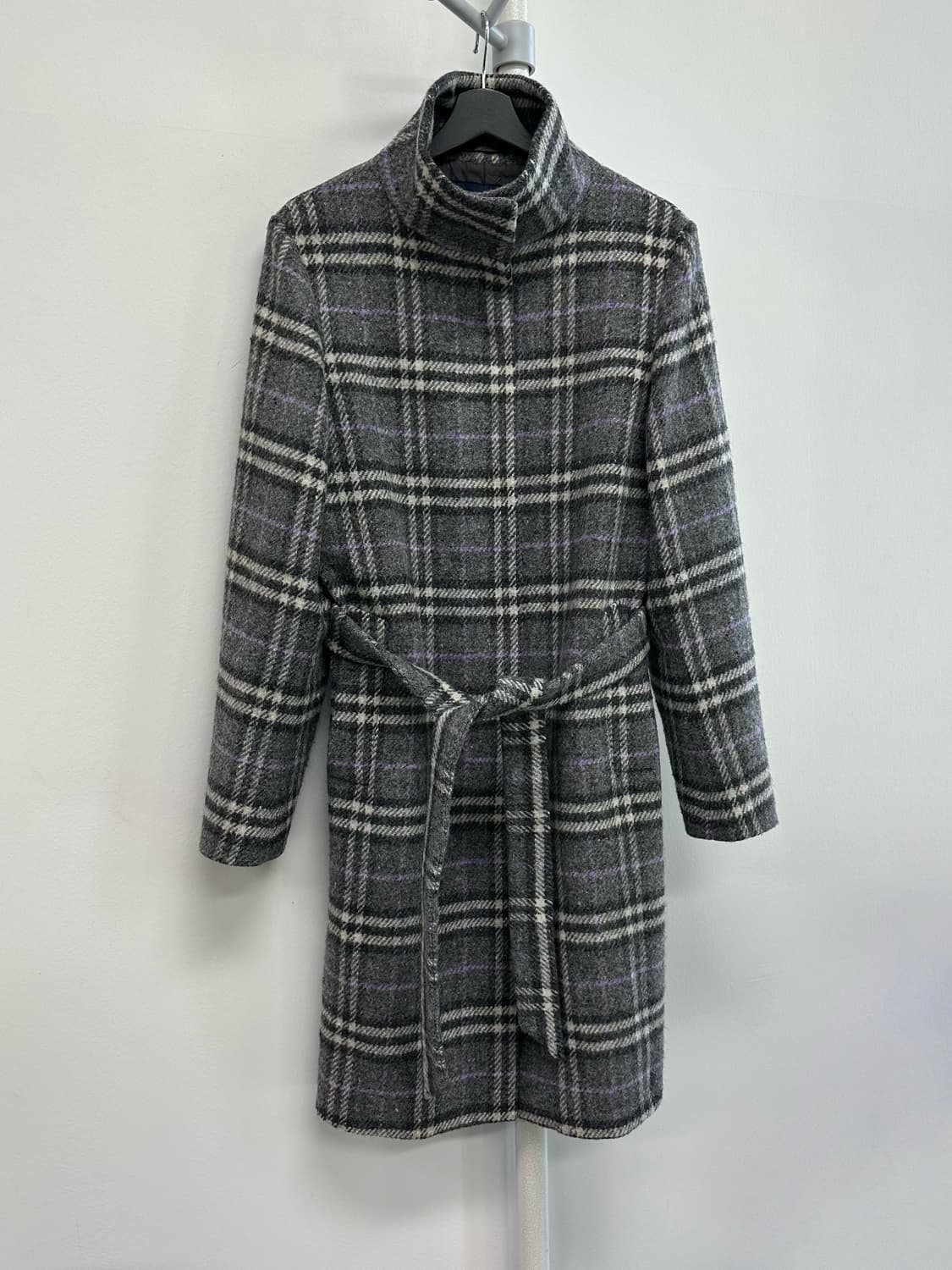 버버리 이태리 노바체크 하이넥 코트 상품이미지1