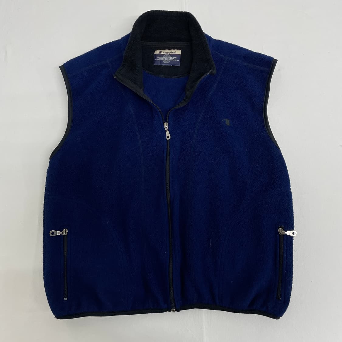 [챔피온] 네이비 집업 조끼 상품이미지2