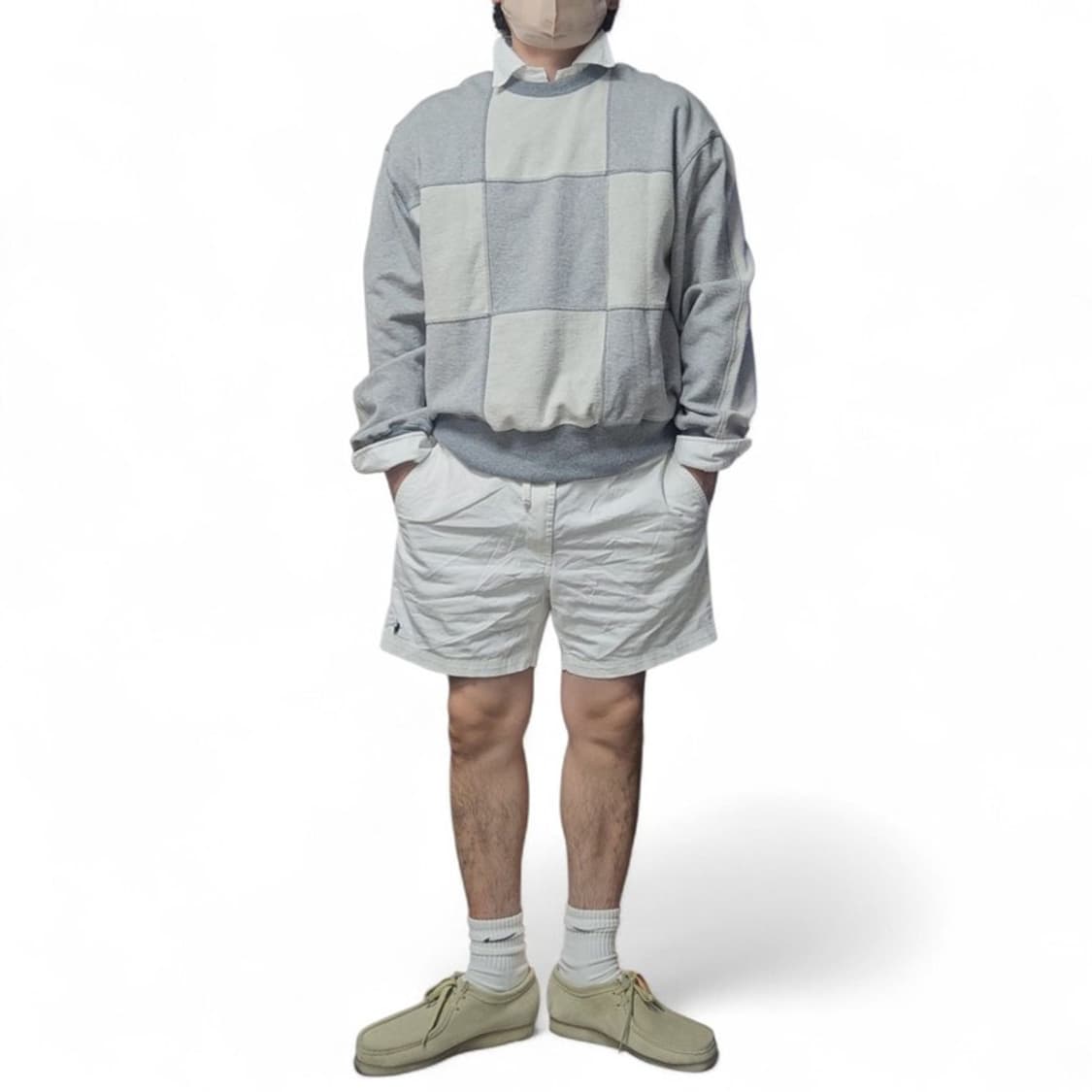 네이머 클로딩 패치 맨투맨 XL M0193 상품이미지1