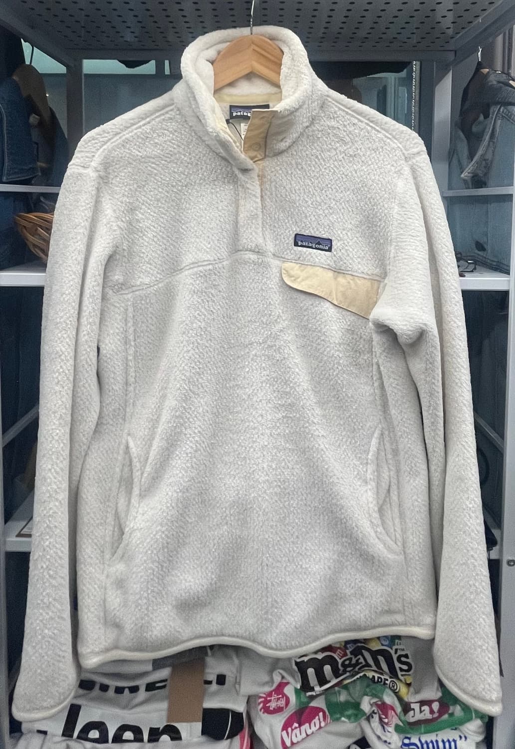 파타고니아 스냅티 플리스 풀오버 아이보리 상품이미지1