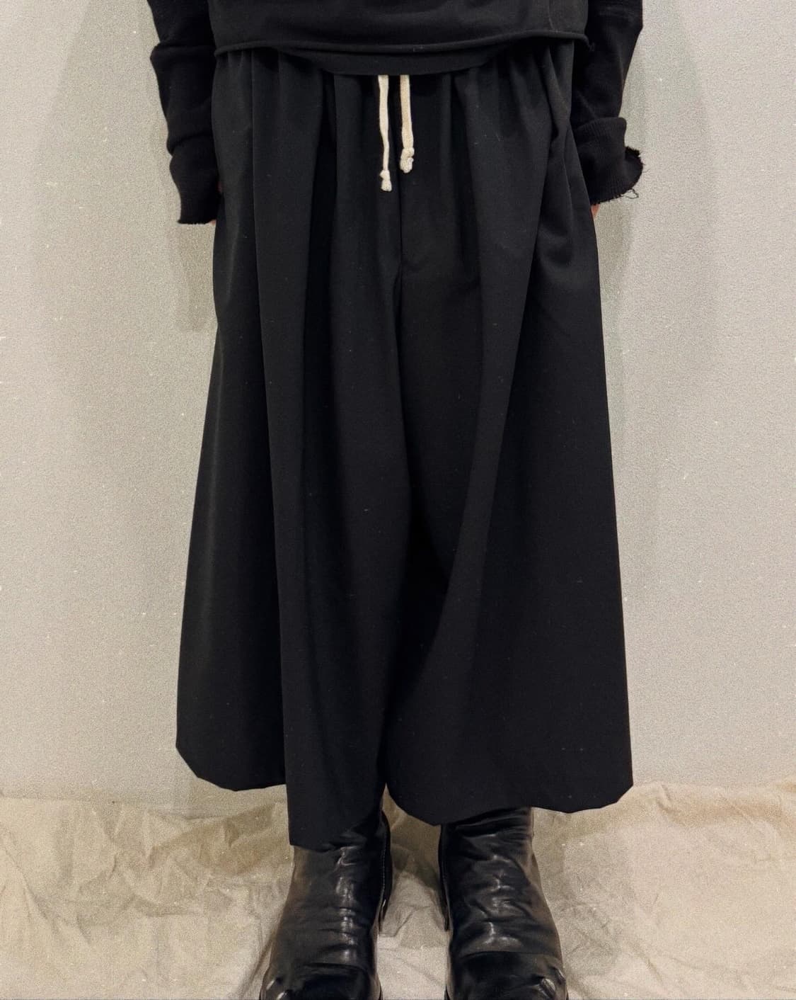 요지야마모토 울 와이드 하카마 팬츠 상품이미지1