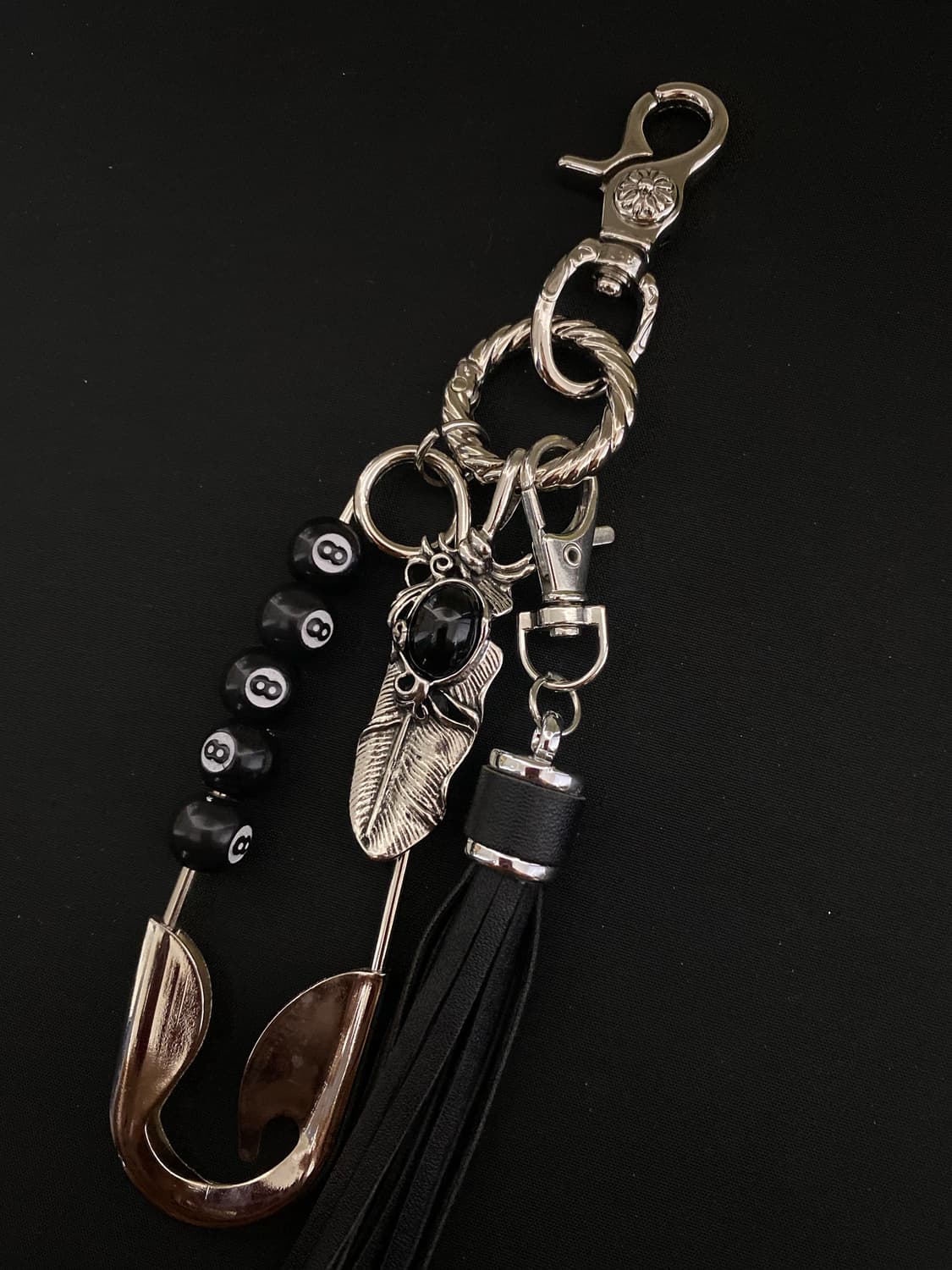 블랙 테슬 걋털 키링 상품이미지2